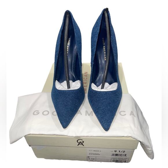 Good American Blue Stiletto Heels - Picture 10 of 13
